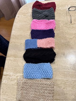 Turbantes y cintas de punto hechos a mano
