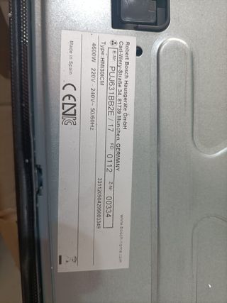 - Bosch PUJ631BB2E - Placa de Inducción, 3 Zonas