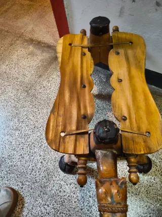 Taburetes antiguos camello (2 unidades)