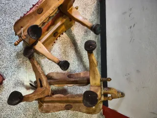 Taburetes antiguos camello (2 unidades)