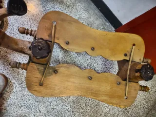 Taburetes antiguos camello (2 unidades)