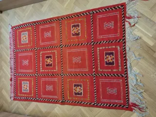 Alfombra de lana multicolor