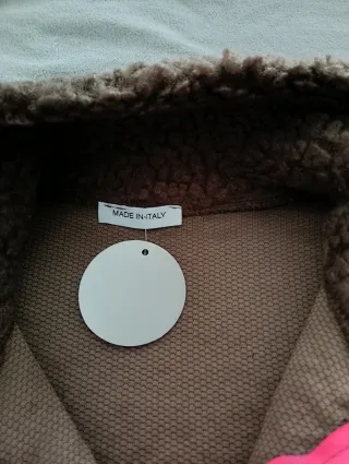 Polar mujer talla única marrón chocolate y fucsia