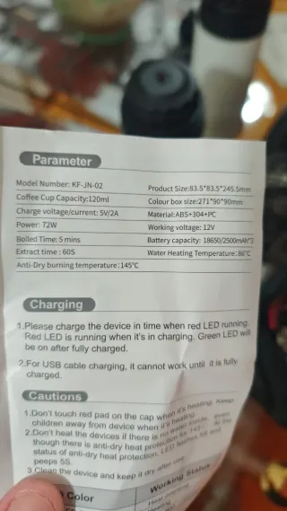 Cafetera Portátil Eléctrica KF-JN-43