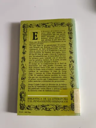 Bosquejo de política económica española delinea...