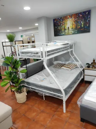 Litera Matrimonio Metal Blanco