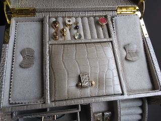 Joyero El Corte Inglés Beige y Dorado