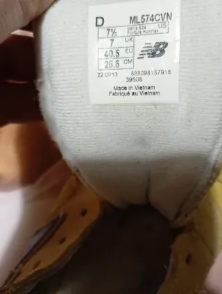 Scarpe New Balance Gialle