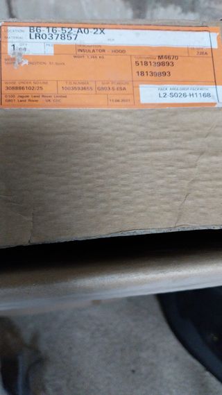 Aislamiento Capó Motor Range Rover Vogue 2013-2017