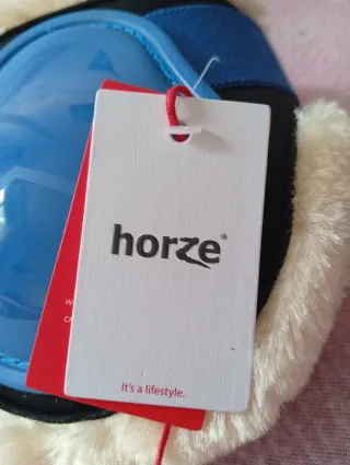 Protectores de equitación azules