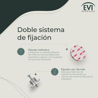 EVI Herrajes | Tope para Puerta | Acero Inoxidable