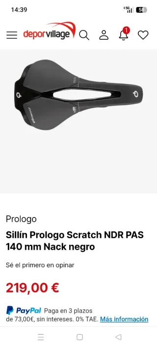Sillín prólogo Scratch ndr pass carbono