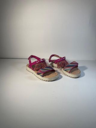 Sandalias Niña Multicolor y Rosa talla 32