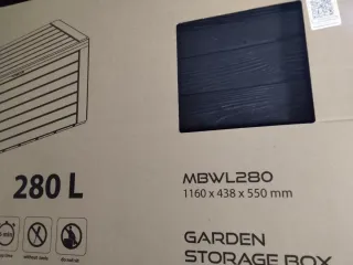 Baúl de jardín 280 L