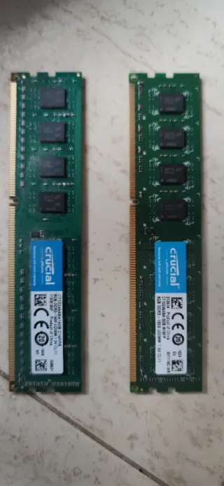 2x Crucial 8GB DDR3 RAM Módulos