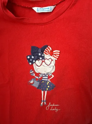 Lote 5 Camisetas Mayoral Niña. Talla 4