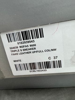 Balenciaga Triple S Talla 37