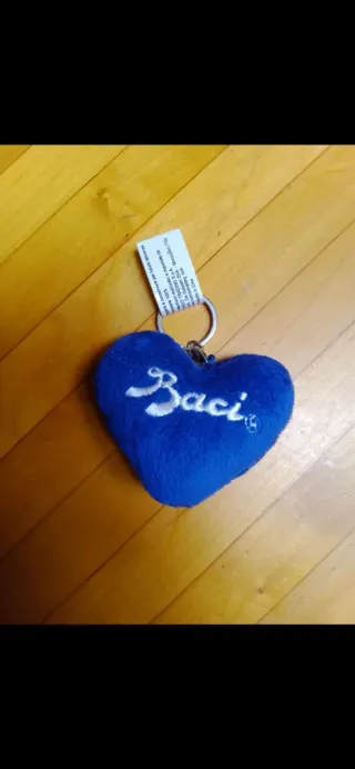 Portachiavi Cuore Baci Perugina Blu