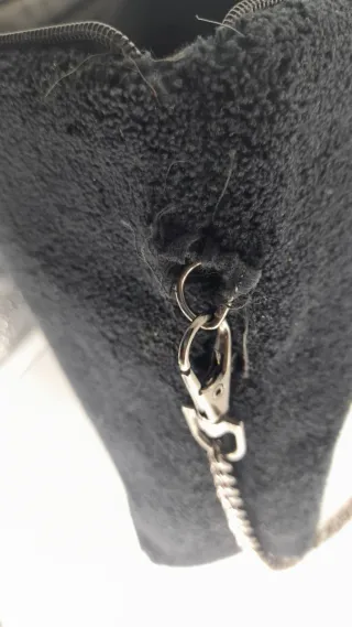 Borsa piccola Chanel in tessuto con catena