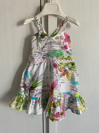 Abito bambina Les Parrotines tg 12 mesi