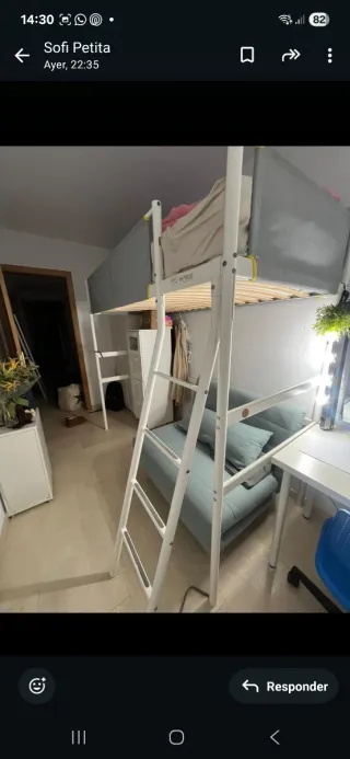 Cama alta juvenil IKEA