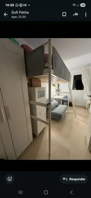 Cama alta juvenil IKEA