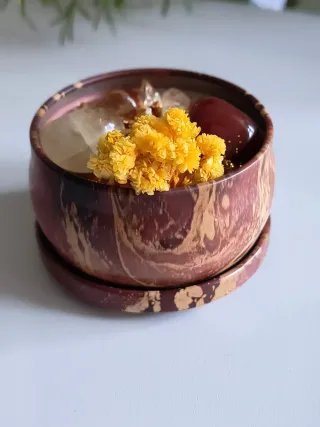 Madagascar Spice - Candela Artigianale con Citrino