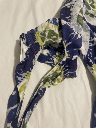 Blusa larga algodón estampado