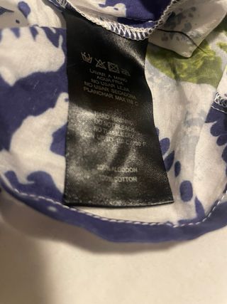 Blusa larga algodón estampado