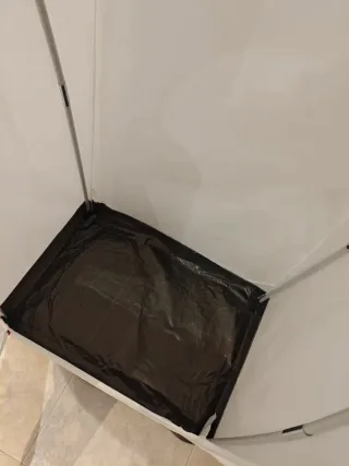 Armario VUKU IKEA Poliéster Blanco/Negro