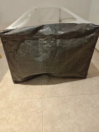 Armario VUKU IKEA Poliéster Blanco/Negro