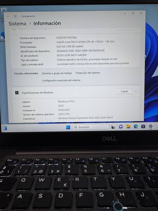 ordenador Portátil Dell i5 9ª Gen