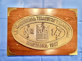 PLACA DE EMPRESA MAQUINISTA TERRESTRE Y MARITIMA
