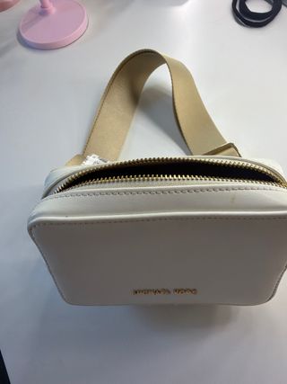 Bandolera Michael Kors Blanca y Dorada