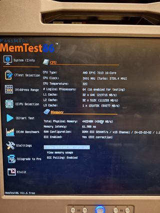 256GB (4x64GB) Samsung DDR4-3200MHz ECC RDIMM CL22