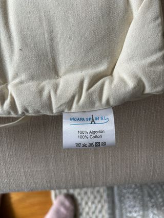 Cojín Gardin Natural Beige Algodón