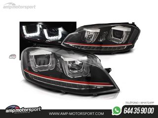FAROS DELANTEROS LUZ DIURNA U TYPE PARA VOLKSWAGEN GOLF MK7