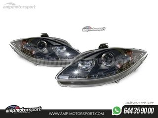 FAROS DELANTEROS LUZ DIURNA LED REAL DRL PARA SEAT LEON / TOLEDO / ALTEA 1P