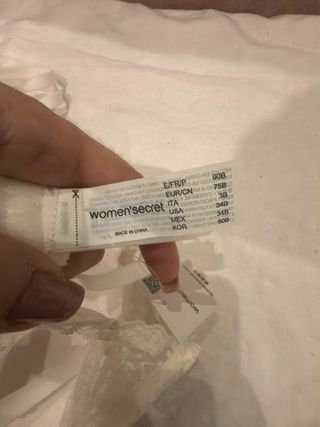 Women'secret Sujetador Push Up Talla 90B Blanco