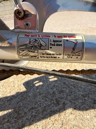 Bicicleta plegable para barcos