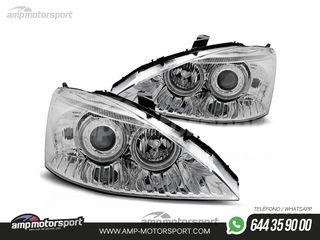 FAROS DELANTEROS OJOS DE ANGEL PARA FORD FOCUS MK1
