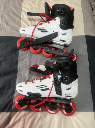 Patines Oxelo MF500 Blanco/Rojo