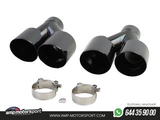 DIFUSOR TRASERO PARA BMW SERIE 3 G20 G21 + COLAS DOBLES NEGRAS