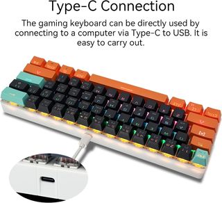 SHANGZHAOYUAN Teclado para videojuegos, teclado me