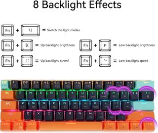 SHANGZHAOYUAN Teclado para videojuegos, teclado me