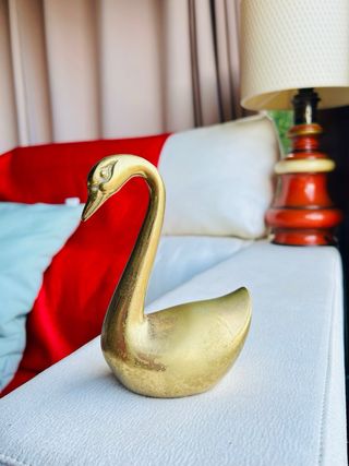 Cisne Vintage Latón 15cm