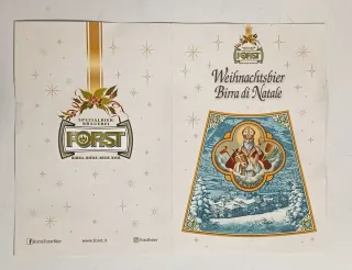Bottiglia Birra di Natale Forst 2025 Ed. Limitata
