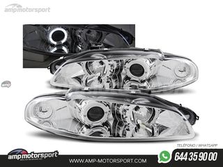 FAROS DELANTEROS OJOS DE ANGEL PARA MITSUBISHI ECLIPSE D30