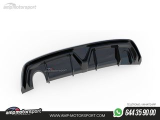 DIFUSOR TRASERO ALFA ROMEO GIULIETTA 2010-2020 NEGRO BRILLO