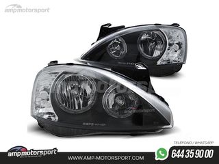 FAROS DELANTEROS OJOS DE ANGEL PARA OPEL CORSA C